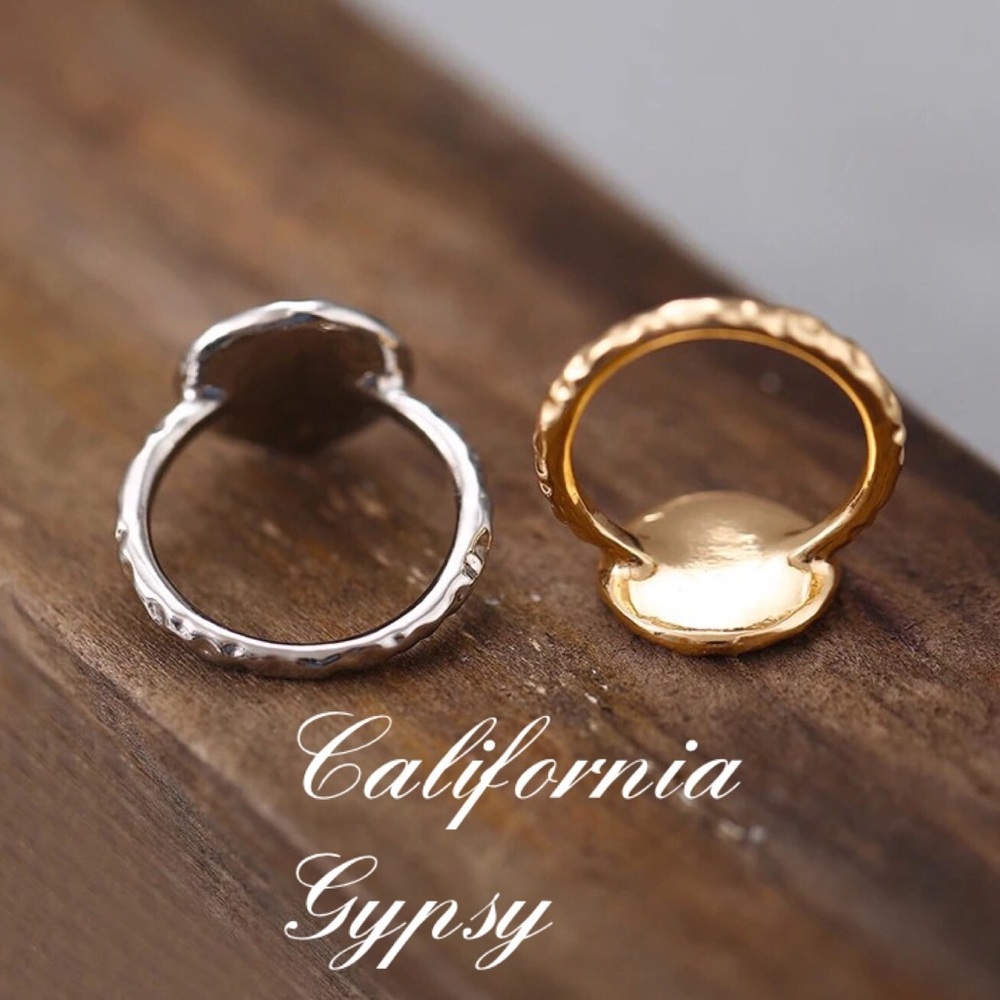 Beach boho gypsy wanderlust compass ring - Picture 3 of 6